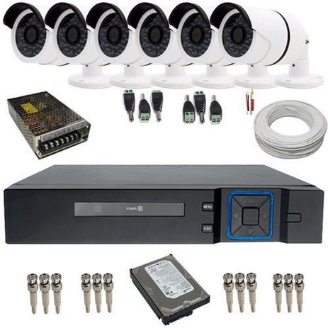 Kit Vigilância 6 Câmeras HD 1.3 Megapixel 36 Leds Infravermelho DVR 8 Canais Multi HD - Acesso P2p - Dvr anko Menor preço em Kit Vigilância 6 Câmeras HD 1.3 Megapixel 36 Leds Infravermelho DVR 8 Canais Multi HD - Acesso P2p - Dvr anko