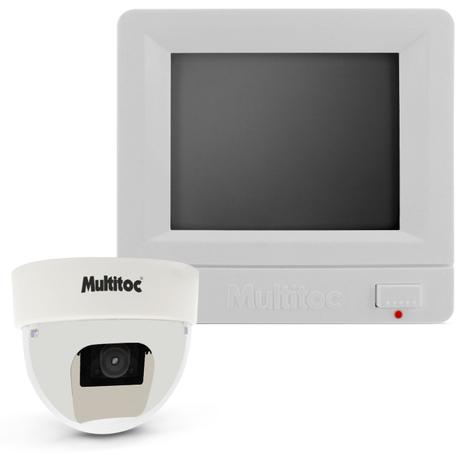 Kit Vigilância Monitor 6 Polegadas + Câmera Dome Visão Noturna Preto e Branca - Multitoc Menor preço em Kit Vigilância Monitor 6 Polegadas + Câmera Dome Visão Noturna Preto e Branca - Multitoc