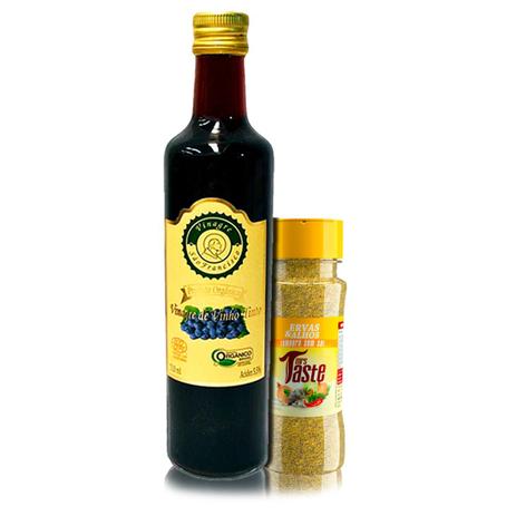 Kit Vinagre Orgânico 500ml + Tempero Ervas e Alho - São Francisco/ Mrs Taste Menor preço em Kit Vinagre Orgânico 500ml + Tempero Ervas e Alho - São Francisco/ Mrs Taste