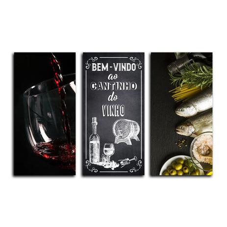 kIT vinho 3 PLACAS DECORATIVAS 20X40CM - Rcs decorações Menor preço em kIT vinho 3 PLACAS DECORATIVAS 20X40CM - Rcs decorações