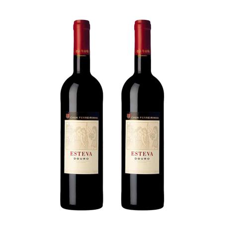 Kit Vinho Esteva Portugal Casa Ferreirinha 2 Garrafas Menor preço em Kit Vinho Esteva Portugal Casa Ferreirinha 2 Garrafas