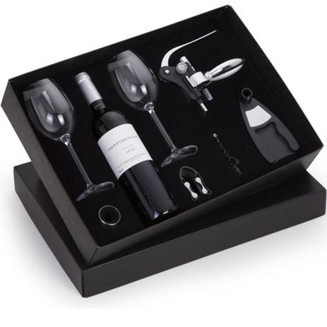 Kit Vinho Portugues Confidencial 750ml + 2 taças de cristal e saca rolhas profissional - Shop quality Menor preço em Kit Vinho Portugues Confidencial 750ml + 2 taças de cristal e saca rolhas profissional - Shop quality