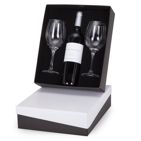 Kit Vinho Português Confidencial 750ml + 2 taças - Shop quality Menor preço em Kit Vinho Português Confidencial 750ml + 2 taças - Shop quality