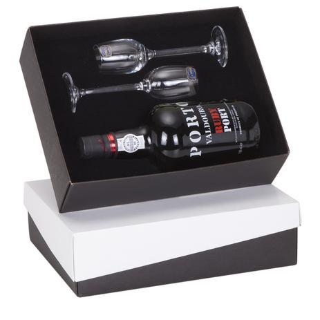 Kit Vinho Português do Porto Valdouro 750ml + 2 taças de cristal - Shop quality Menor preço em Kit Vinho Português do Porto Valdouro 750ml + 2 taças de cristal - Shop quality