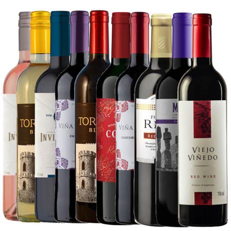 Kit Vinhos 10 Garrafas Seleção Especial - AURORA Menor preço em Kit Vinhos 10 Garrafas Seleção Especial - AURORA