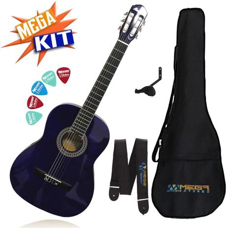 KIT Violão Acústico Nylon Clássico Ac39 ROXO Tagima Menor preço em KIT Violão Acústico Nylon Clássico Ac39 ROXO Tagima
