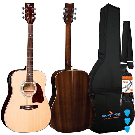 Kit Violão Elétrico Folk Aço CH888 NT Natural Eagle Completo Menor preço em Kit Violão Elétrico Folk Aço CH888 NT Natural Eagle Completo