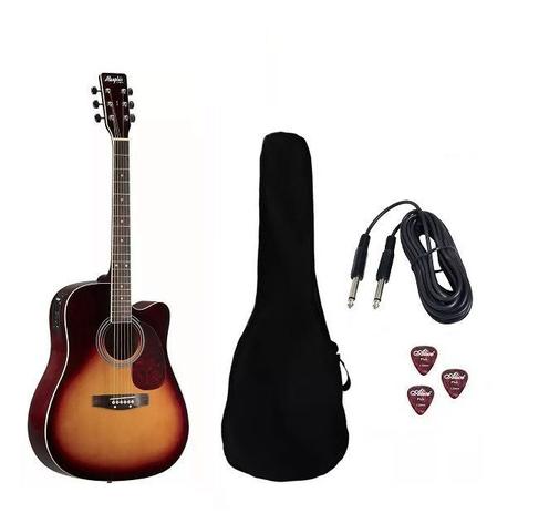 Kit Violão Elétrico MD18 Tagima Memphis SB Capa Cabo Palheta Menor preço em Kit Violão Elétrico MD18 Tagima Memphis SB Capa Cabo Palheta