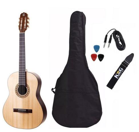 Kit Violão Elétrico Nylon Rozini RX210ATN Capa Cabo Correia Menor preço em Kit Violão Elétrico Nylon Rozini RX210ATN Capa Cabo Correia
