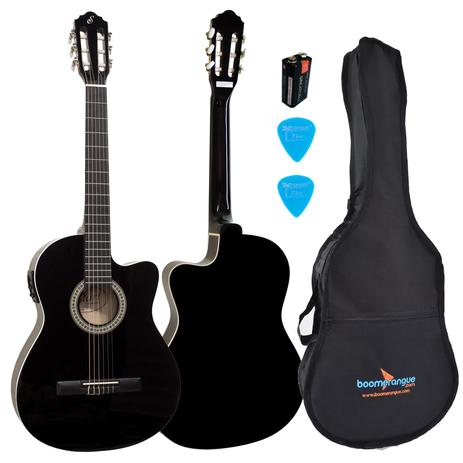 Kit Violão Flat Eletroacústico Nf14 Bk Nylon Giannini Bag Simples Menor preço em Kit Violão Flat Eletroacústico Nf14 Bk Nylon Giannini Bag Simples