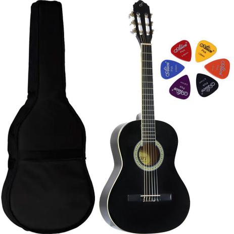 Kit Violão Giannini N6 BK 3/4 Infantil + Capa e Palhetas Menor preço em Kit Violão Giannini N6 BK 3/4 Infantil + Capa e Palhetas