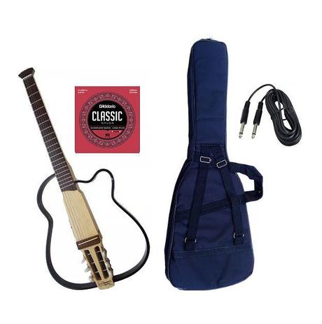 Kit Violão Nylon Corrado C4 Vazado Capa Corda Daddario Cabo Menor preço em Kit Violão Nylon Corrado C4 Vazado Capa Corda Daddario Cabo