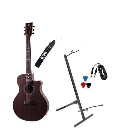 Kit Violão Rozini Flat Elétrico Aço Rx516 Atf Suporte Cabo Menor preço em Kit Violão Rozini Flat Elétrico Aço Rx516 Atf Suporte Cabo