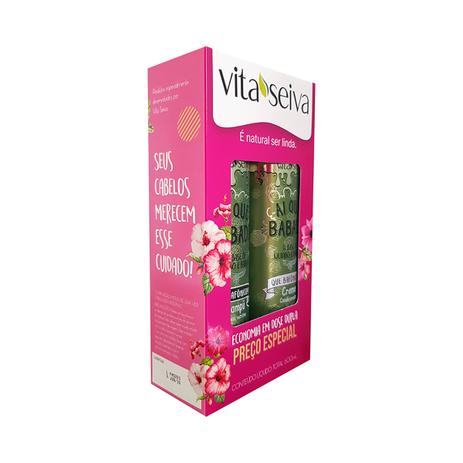 Kit vita seiva - shampoo + condicionador babosa 300ml Menor preço em Kit vita seiva - shampoo + condicionador babosa 300ml