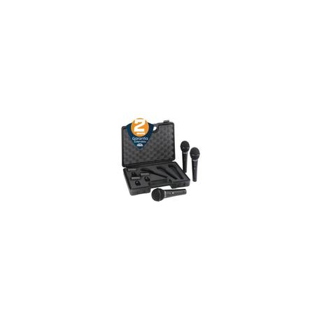 Kit Vocal 3 Microfones Dinamicos Super-Cardioide com Fio XM 1800S - BEHRINGER Menor preço em Kit Vocal 3 Microfones Dinamicos Super-Cardioide com Fio XM 1800S - BEHRINGER