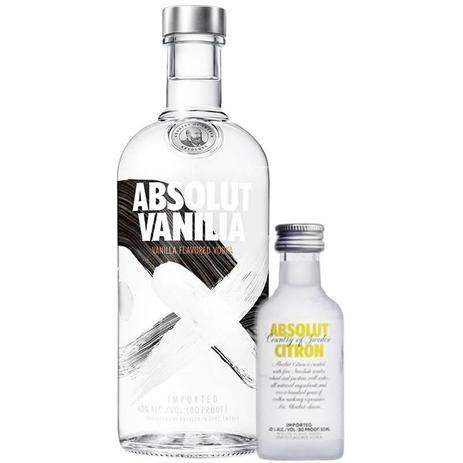 Kit Vodka Absolut Vanilla 750ml + Absolut Citron 50ml. Menor preço em Kit Vodka Absolut Vanilla 750ml + Absolut Citron 50ml.