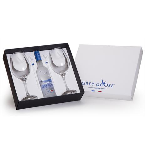 Kit Vodka GREY GOOSE 200ml 2 taças 2 mexedores - Shop quality Menor preço em Kit Vodka GREY GOOSE 200ml 2 taças 2 mexedores - Shop quality