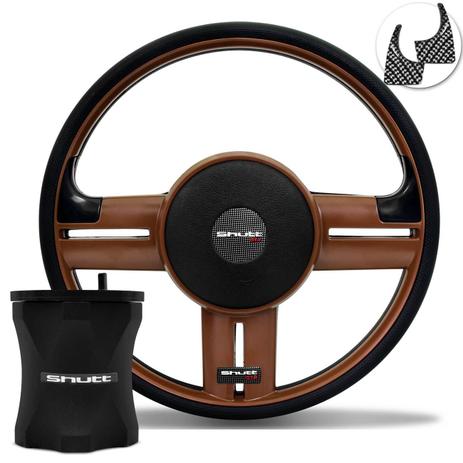 Kit Volante Esportivo Shutt Rallye Slim GTR Whisky + Cubo Maxx Gol Voyage Saveiro Fusca 1977 a 1996 Menor preço em Kit Volante Esportivo Shutt Rallye Slim GTR Whisky + Cubo Maxx Gol Voyage Saveiro Fusca 1977 a 1996