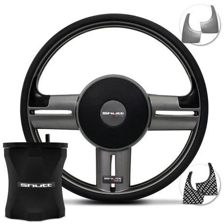 Kit Volante Esportivo Shutt Rallye Xtreme Grafite + Cubo Maxx Gol Saveiro Parati G2 G3 G4 94 a 10 Menor preço em Kit Volante Esportivo Shutt Rallye Xtreme Grafite + Cubo Maxx Gol Saveiro Parati G2 G3 G4 94 a 10
