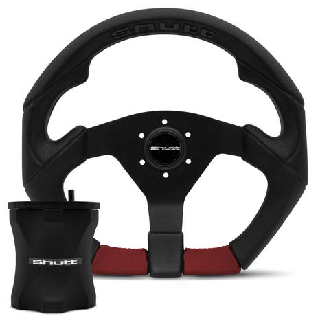 Kit Volante Esportivo Shutt S3R-3 Preto e Vermelho + Cubo Maxx Gol Saveiro Parati G2 G3 G4 94 a 10 é boa?