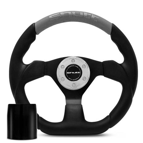 Kit Volante Esportivo Shutt SRB Preto e Cinza Acionador Buzina Cubo para Opala Caravan 68 a 77 é boa?