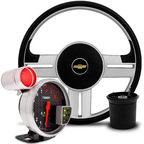 Kit Volante Rallye Corsa Hatch Celta + Velocimetro Carbono - Sp acessórios Menor preço em Kit Volante Rallye Corsa Hatch Celta + Velocimetro Carbono - Sp acessórios