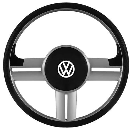 Kit volante rallye slim prata com cubo 102 - Valepur Menor preço em Kit volante rallye slim prata com cubo 102 - Valepur