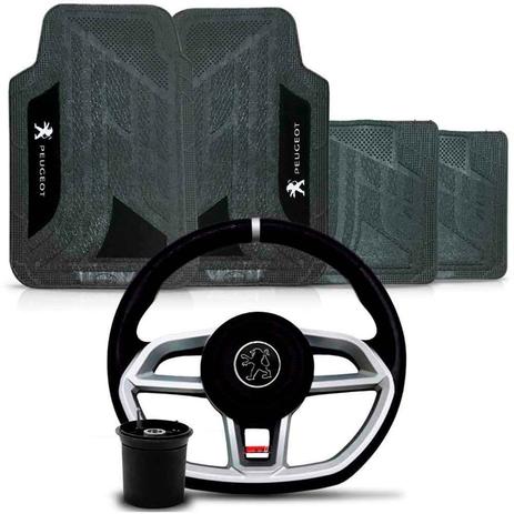 Kit Volante Vision Cubo Peugeot + Tapete Pvc Com Carpete - Sp acessórios é ruim? Kit Volante Vision Cubo Peugeot + Tapete Pvc Com Carpete - Sp acessórios é boa?