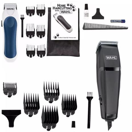 Kit Wahl Máquina De Cortar Cabelo Easy+ Aparador Trimmer Pro Menor preço em Kit Wahl Máquina De Cortar Cabelo Easy+ Aparador Trimmer Pro