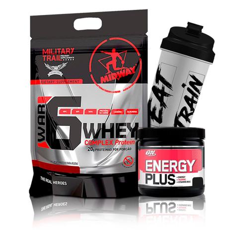 Kit War 6 1,8kg + Energy Plus + Coq - Midway/Optimum Nutrition - Midway labs Menor preço em Kit War 6 1,8kg + Energy Plus + Coq - Midway/Optimum Nutrition - Midway labs