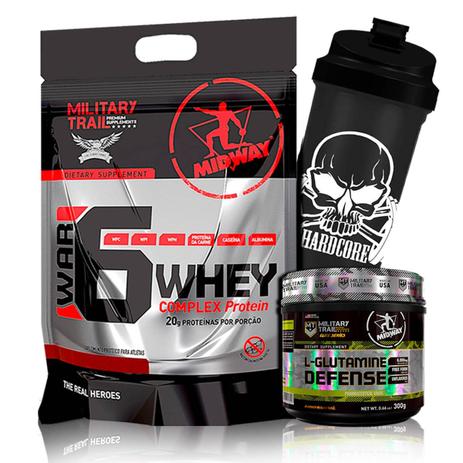 Kit War 6 1,8kg + Glutamina 300g + Coq - Midway Military Trail - Midway labs Menor preço em Kit War 6 1,8kg + Glutamina 300g + Coq - Midway Military Trail - Midway labs