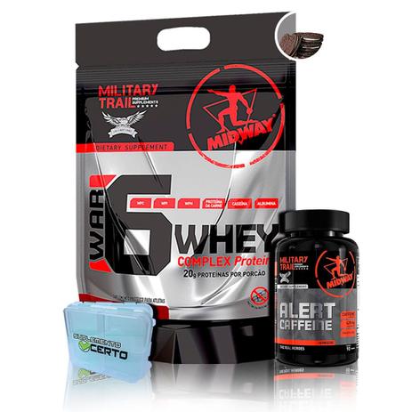 Kit War 6 900g + Alert Caffein 90 Caps + Porta Caps - Midway Military Trail - Midway labs Menor preço em Kit War 6 900g + Alert Caffein 90 Caps + Porta Caps - Midway Military Trail - Midway labs
