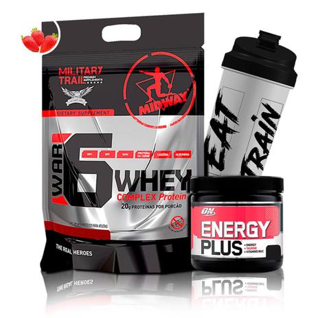 Kit War 6 907g + Energy Plus 150g + Coq - Midway - Midway labs Menor preço em Kit War 6 907g + Energy Plus 150g + Coq - Midway - Midway labs