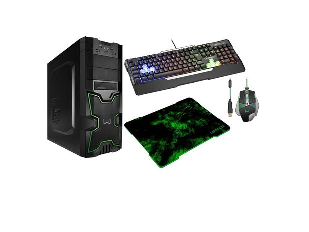 Kit Warrior Gamer Multilaser - Gabinete + Mouse + Mousepad + Teclado Menor preço em Kit Warrior Gamer Multilaser - Gabinete + Mouse + Mousepad + Teclado