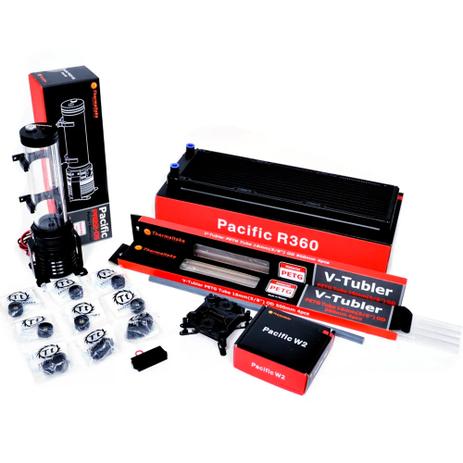 Kit Water Cooler Thermaltake 360mm Pacific Riptide 360 PETG DIY LCS KIT - CL-W122-CA12BU-A Menor preço em Kit Water Cooler Thermaltake 360mm Pacific Riptide 360 PETG DIY LCS KIT - CL-W122-CA12BU-A