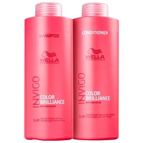 Menor preço em Kit Wella Professionals Invigo Color Brilliance Shampoo 1000ml + Condicionador 1000ml (2 Produtos)