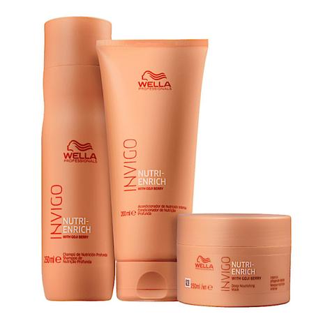 Kit Wella Professionals Invigo Nutri-Enrich Trio - Shampoo 250ml + Condicionador 200ml + Máscara 150ml é ruim? Kit Wella Professionals Invigo Nutri-Enrich Trio - Shampoo 250ml + Condicionador 200ml + Máscara 150ml é boa?