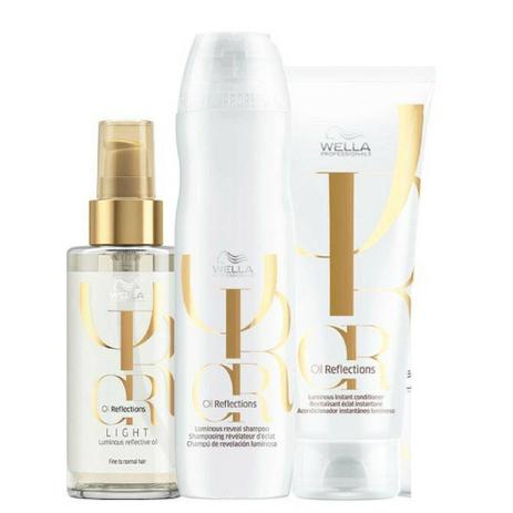 Kit Wella Professionals Oil Reflections - Shampoo 250ml + Condicionador 200ml + Óleo Light 100ml é ruim? Kit Wella Professionals Oil Reflections - Shampoo 250ml + Condicionador 200ml + Óleo Light 100ml é boa?