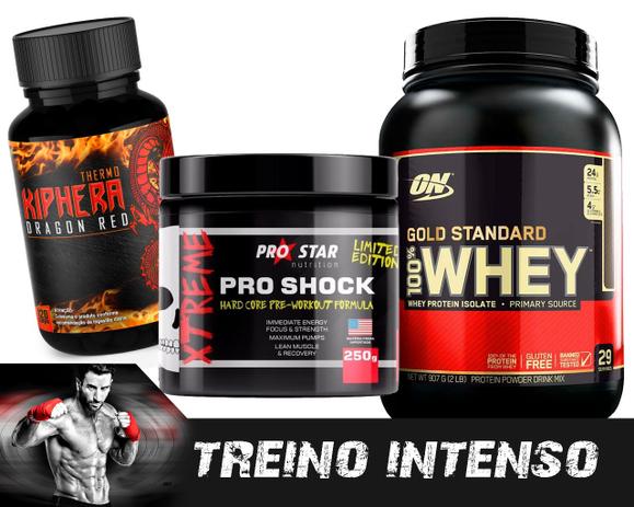 Kit whey kiphera red 120 + pro shock 250g + whey gold standard 907g (brigadeiro) - Optimum nutrition é boa?