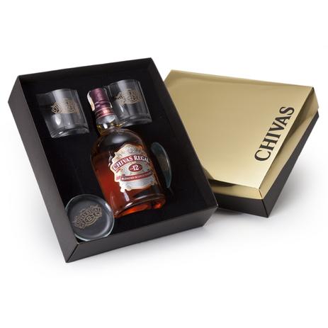 Kit Whisky Chivas Regal litro + 2 copos e 2 porta copos - Shop quality é boa?