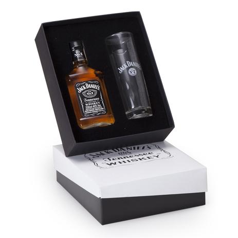 Kit Whisky Jack Daniels 200ml + 1 copo - Shop quality Menor preço em Kit Whisky Jack Daniels 200ml + 1 copo - Shop quality