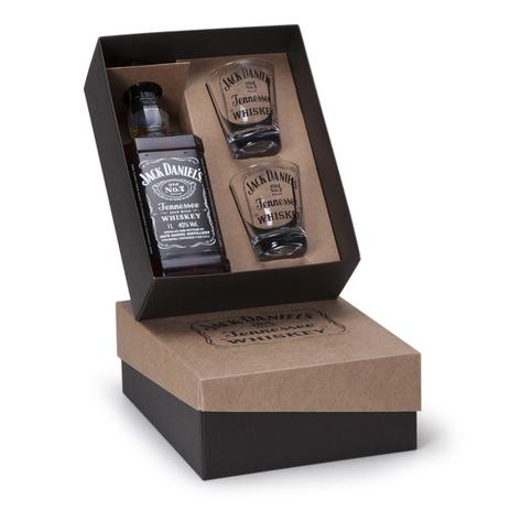 Kit Whisky Jack Daniels litro + 2 copos - Shop quality Menor preço em Kit Whisky Jack Daniels litro + 2 copos - Shop quality