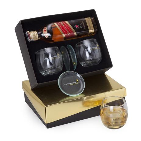 Kit Whisky Johnnie Walker + 2 copos + 2 porta copos - Shop quality é boa?