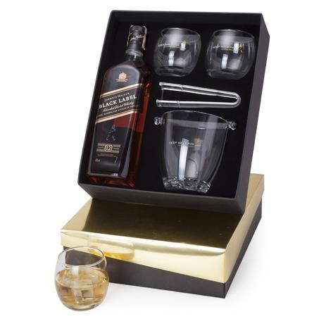Kit Whisky Johnnie Walker Black Label 750ml + Balde + Pinça e 2 copos - Shop quality Menor preço em Kit Whisky Johnnie Walker Black Label 750ml + Balde + Pinça e 2 copos - Shop quality