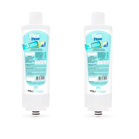 Kit X2 Refil Filtro Policarbon FlexFlow Purificador de Água Libell Acqua Flex Pressbaby Press Side Menor preço em Kit X2 Refil Filtro Policarbon FlexFlow Purificador de Água Libell Acqua Flex Pressbaby Press Side