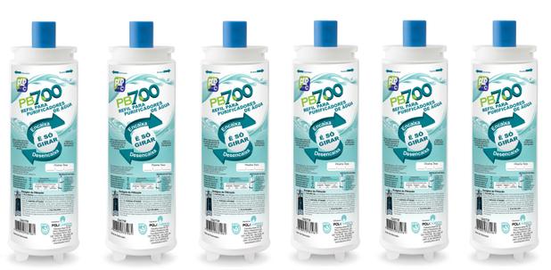 Kit X6 Refil Filtro Policarbon PB700 Para Purificador Água Master Frio Rótulo Azul 22,5mm Menor preço em Kit X6 Refil Filtro Policarbon PB700 Para Purificador Água Master Frio Rótulo Azul 22,5mm