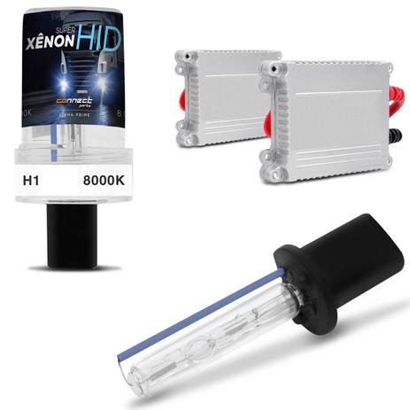 Menor preço em Kit Xênon Caminhão Completo H1 8000K 35W 24V Lâmpada com Tonalidade Azulada e Reator Anti Flicker - Prime