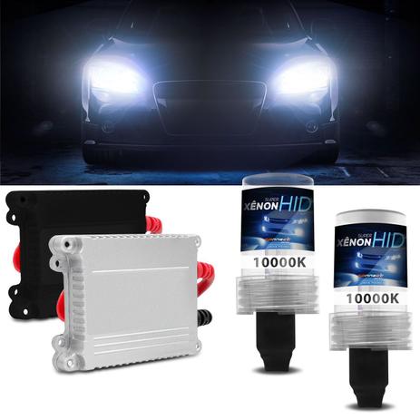 Kit Xênon Completo H1 H11 H16 H27 H3 H4-2 H7 H8 H9 HB3 HB4 10000K 35W com Reator Função Anti Flicker - Kit iluminação Menor preço em Kit Xênon Completo H1 H11 H16 H27 H3 H4-2 H7 H8 H9 HB3 HB4 10000K 35W com Reator Função Anti Flicker - Kit iluminação