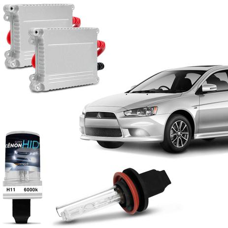 Kit Xênon Completo H11 6000K Farol Milha Lancer 10 A 18 Tonalidade Branca Reator Função Anti Flicker - Kit iluminação Menor preço em Kit Xênon Completo H11 6000K Farol Milha Lancer 10 A 18 Tonalidade Branca Reator Função Anti Flicker - Kit iluminação