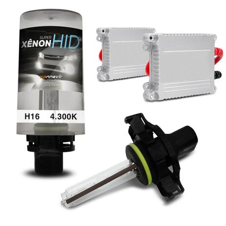 Kit Xênon Completo H16 4300K 12V 35W Tonalidade Branca com Reator Função Anti Flicker - Prime é boa?